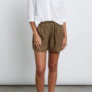 RAILS Monte Canteen Linen Blend Paper Bag Shorts